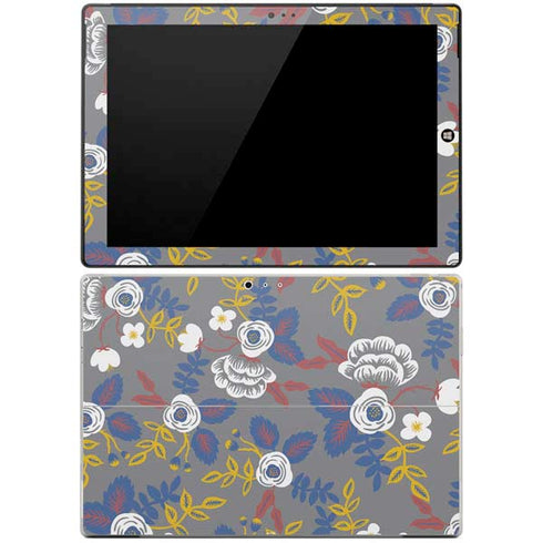Autumn Grey Floral Surface Pro 3 Skin
